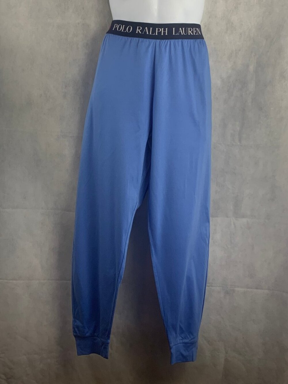 Polo Ralph Lauren Men's Logo Waist Jogger Lounge Pajama Pants, Island Blue, XL